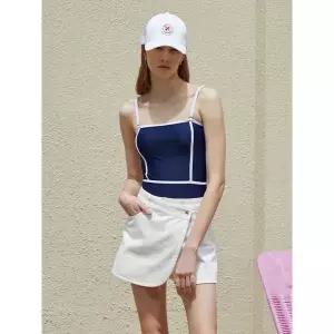 [아웃도어스/에고이스트]배색 포인트 슬림 모노키니 수영복 네이비 EP2SK560