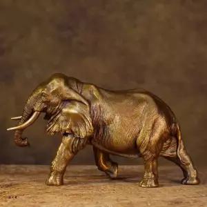 코끼리 청동 조각품 현관 거실 서재 조각상 사무실 소형