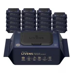 리벤스 리벤스 시그니처 크라운 골드 도톰한 아기 물티슈 70매 * 20팩