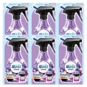 페브리즈 섬유탈취제 페브리즈리필 미스티크 320ml 6개