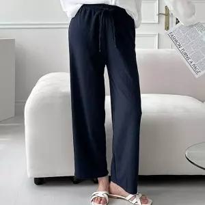 무지 니트 골지 통바지 허리밴딩 편한바지 와이드핏 jpd6+9Ckh