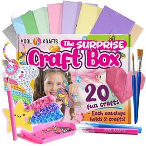 여아를 위한 20가지 예술 및 포장, 창의적 올 단계별 쉬운 인클루시브 개별 포함된 세트, DIY 어린이를 지침, 공예 키트 선물 프로젝트가 활동 u2013 상자, 재미있는 깜짝