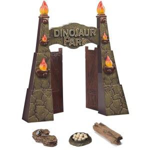 통나무, 달걀 둥지, 돌이 있는 디노 EASYKU 게이트, 훌륭한 기능 공룡 파크 12인치 장난감, 현실적인 RC 트럭 또는 장난감에 EKU 추가