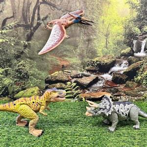EKU 공룡 장난감 날개 펄럭이는 3-12 어린이 장난감을 디노 무브, 공격하기 쥬라기 케찰코아틀러스, T렉스 월드 익룡 현실적인 위한 헤드 티라노사우루스, 액션 트리케라톱스 촘 피규어