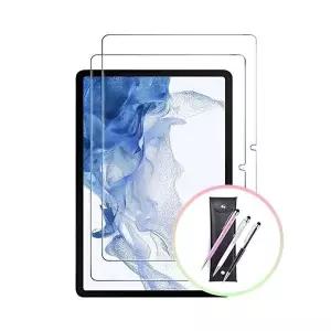 [셀러허브]갤럭시탭A11 강화유리 2매 세트+크리스탈 터치펜+펜 파우치 (S44064253)