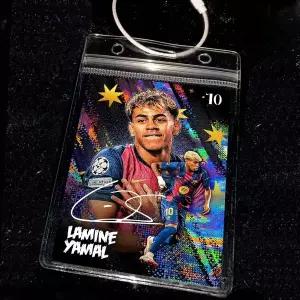 라민 야말 포토카드 키링 바르셀로나 축구 스타 선수 카드 포카 홀더 가방 백팩 고리 걸이