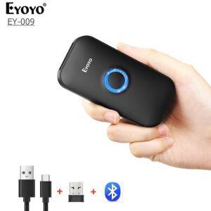 EYOYO 009 블루투스 2D 바코드 스캐너 포켓 무선 QR 리더 데이터 매트릭스 PDF417 IOS 안드로이드 윈도우