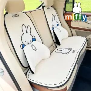 차량용 방석 여름 커버 캐릭터 쿠션 시트 등받이 세트 귀여운 자동차