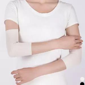 면 팔꿈치 보호대 얇은 부드러운 신축성 여성 팔꿈치 보호대 여름 토시