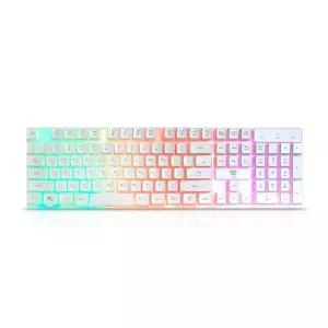 무지개 810EXH62 백라이트 흰색 키보드 저소음 유선 생활방수