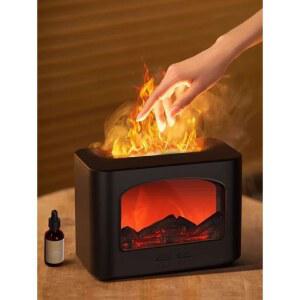 불멍 충전식 차박 여행용 휴대용 사무실 미니 무선 벽난로