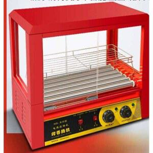 소시지굽는기계 빨간색 사각 회전그릴 없음 맥반석 자동핫 오징어 10개 그릴 보온 쥐포