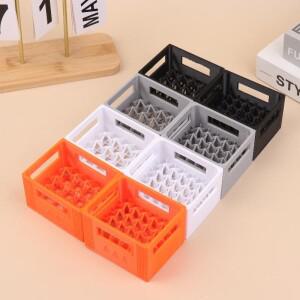 1개 플라스틱 배터리 보관 케이스 맥주 상자 스타일 번호 5 Aa 7 AAA 바구니 적층형 홈 데코