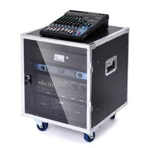 하드 박스 음향 콘솔 음향장비케이스 케이스 이동식 10 음향장비 엠프 하드박스