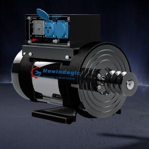 저소음 50KW 영구 자석 발전기 220V AC RPM 마그네틱 전압 조절기