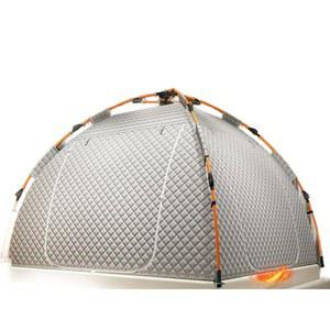 난방 수면돔 퀼팅 난방텐트 150cm 라이트그레이 높이 150x200cm 원터치 방한 방풍 보온