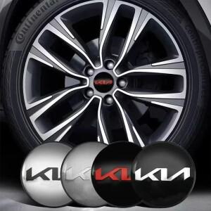 4Pcs 56mm 자동차 휠 센터 허브 캡 배지 스티커 KIA EV6 Sorento Niro Stinger Ceed Carnival K5 K9 Soul