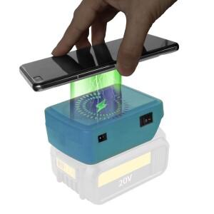 무선 전화 충전기 배터리 어댑터 PARKSIDE X20V TEAM PAP20A1 PAP20A3 PAP20B1 PAP20B3 배터리용 타입 C US