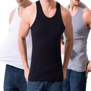 쥬네스 남성 스판 나시 런닝 남자 민소매 이너 언더 면 나시티