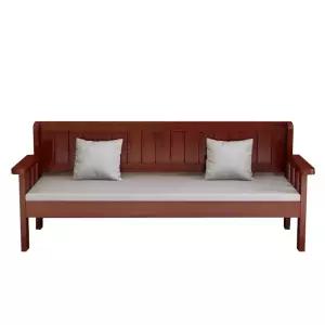 목재 3인용 의자 오크 벤치형 40x55x80cm 거실용