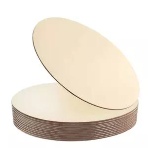 원목합판 나무 목재 합판 15-30cm 미완성 원형 조각 공예 문걸이 간판 목각 페인팅 크리스마스용