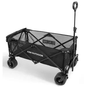 카즈미 캠핑 웨건 접이식 카트 용품 수레 캐리어핸드 운반 이동 다용도