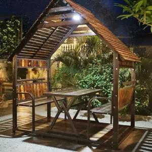 조립식 오두막 바베큐장 파고라 벤치 정자 4인 쉼터 야외