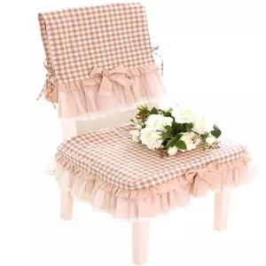 의자 덮개 등받이 레이스 천갈이 커버 체크 리폼 교체