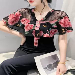 모던댄스복 여성 줌바 라인 댄스옷 사교 방송 댄스상의 공연복