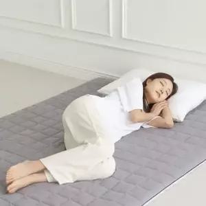 바닥 매트리스 휴대용 싱글 토퍼 3단 접이식 매트 침실 폴리에스터 두꺼운 숙면 침대