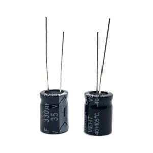 35V330UF 10X13MM 알루미늄 전해 콘덴서 330UF35V 35V 35V330MFD 330UF 680UF 470UF 35WV 35V330MF 330MF35V