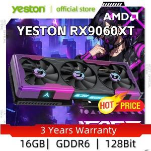 AMD RX 9060XT 16GB GDDR6 게이밍 전문가 ACE OC 그래픽 카드 PC GPU (20Gbps PCI-E 5.0 Navi48 HDMI/DP 2.
