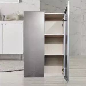 욕실 수납장 화장실 수건장 그레이 500x800