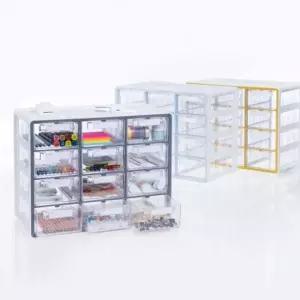 [셀러에이드]정리함 박스 필기구 수납함 대형 12단