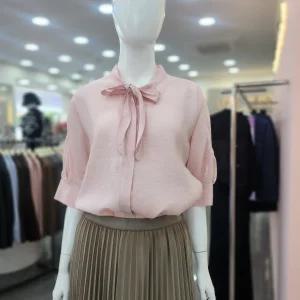 꼼빠니아리본 칠부 블루우스 남방 CAFU5WRB200 DG