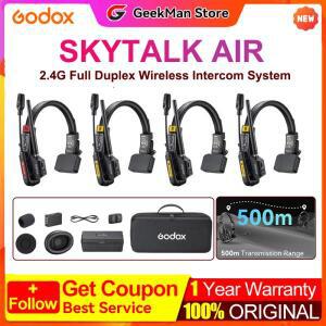 GODOX SKYTALK AIR 2.4G 무선 인터컴 헤드셋 시스템 500m 전송 범위 실시간 링 영화 제작팀용