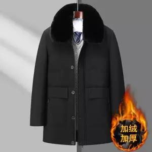 남친 하프 캐주얼 겨울 기모 코트 신상 기장 도톰 데일리 탈부착 보온재킷 극복 후드 다올4