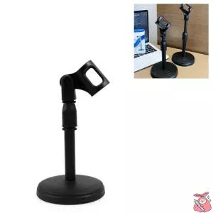 해피J보따리 탁상용 마이크스탠드 각도 높이조절 단상 개인방송 책상용 마이크거치대