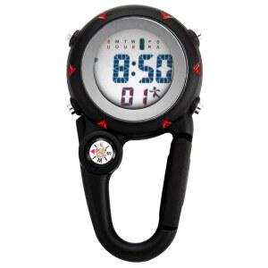 사 셰프 클라이머 홈 오 야외 사용을 위한 다기능 디지털 카라비너 시계 백팩 포브 워치 알람 시계에 대한 클립