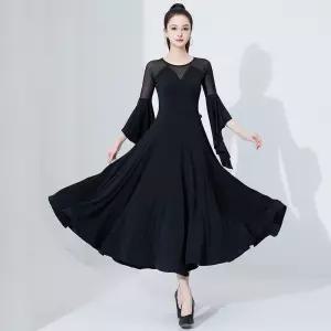 스포츠 무용 사교 여성 여성용 왈츠복 스커트 공연의상 치마 댄스복