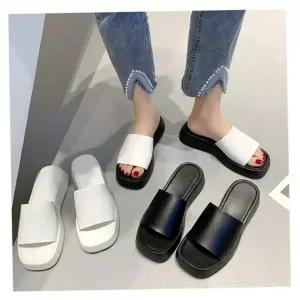 여성 실내화 사무실 슬리퍼 통굽 신발