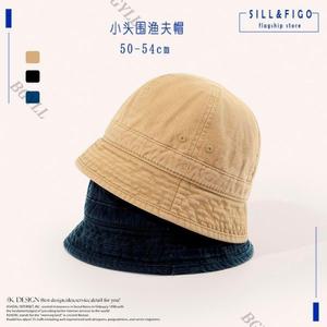 여성 모자 버킷햇 어부 여름 그늘 작은 머리 둘레 양동이 남성 사이즈 라이트 탑 일본 챙