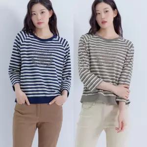 지센 [25FW] 여성 소매 턴업 7부 티셔츠 LCTSP826