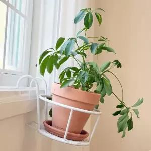 철제 걸이식 원형 베란다 화분 받침대 거치대 2색상 정리대 선반