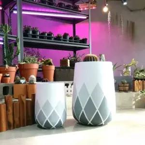 긴원형 화분 시멘트 이쁜 미니 화단 31x51