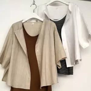 빅사이즈사랑해요 P629L307 썸머린넨남방형자켓 TG (10450082A)