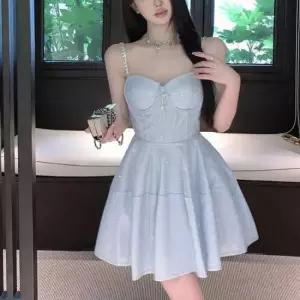 원피스 여성 웨딩촬영 파티 미니 드레스