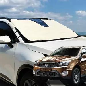 앞유리 자외선 차단 차량 선쉐이드 방수 앞유리커버 꽃가루