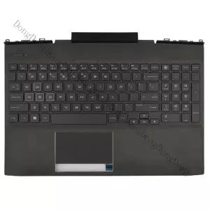 호환  HP OMEN 15-DC 15T-DC QWERTY 백라이트용 커버 팜레스트가 포함된 A 미국 키보드