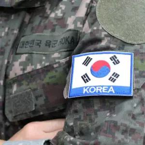 태극기와펜 군인패치 국기패치 자수 파랑 군복 가방 모자 보슬이 찍찍이 쉬운 탈부착